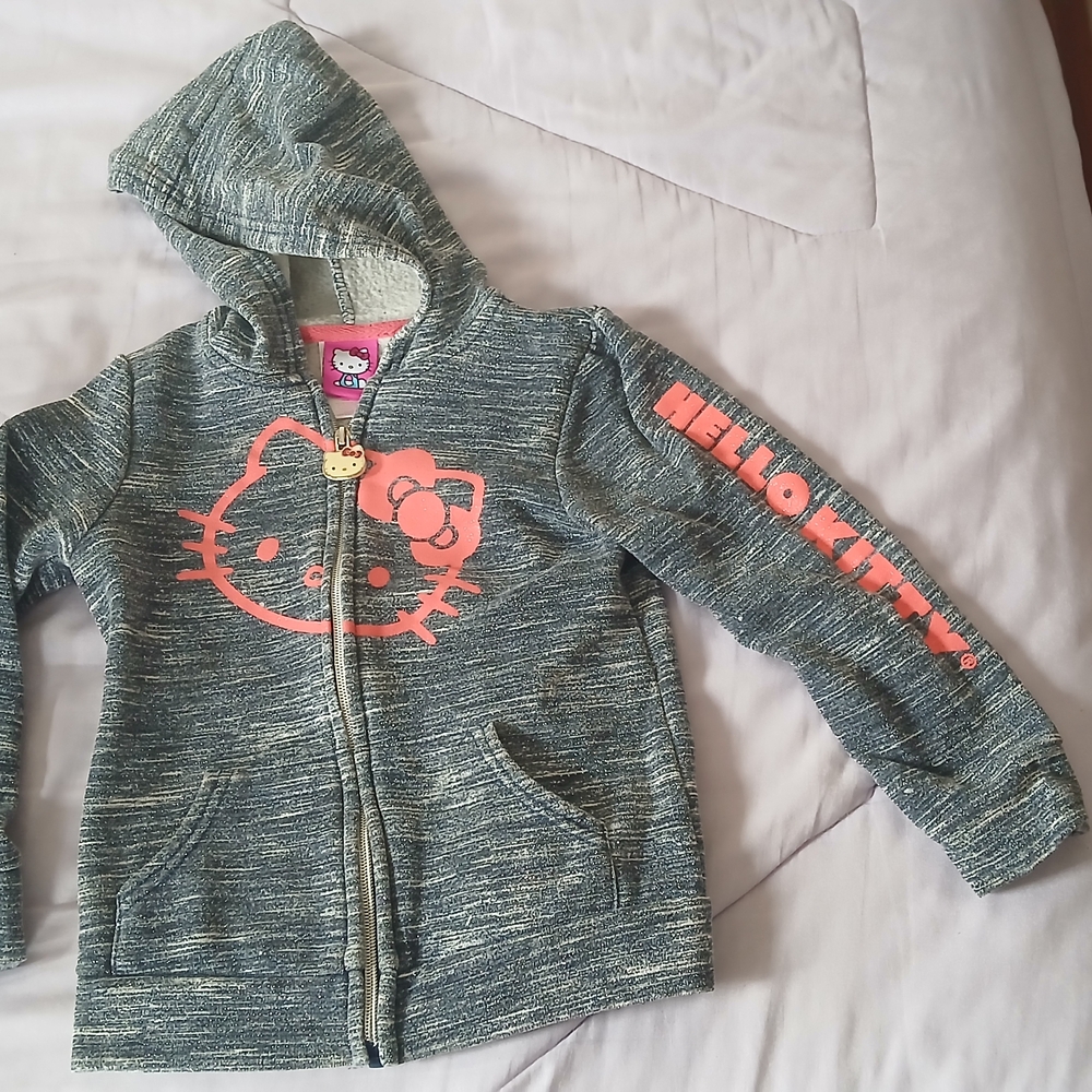Hello Kitty Gray and Pink Sweatshirt Hoodie